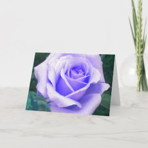 Blasslavender Rose Geburtstagskarte Karte