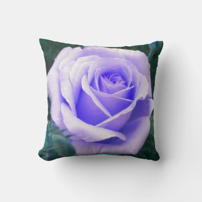 Blasslavender Rose Kissen (Vorderseite)