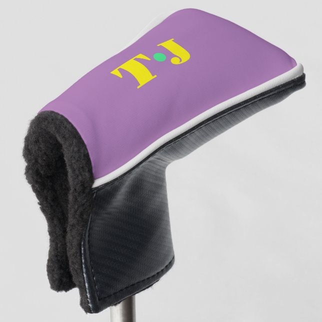 Blasslila Golf Headcover (3/4 Vorderseite)