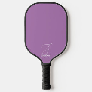 Blasslila Monogramm Pickleball Schläger