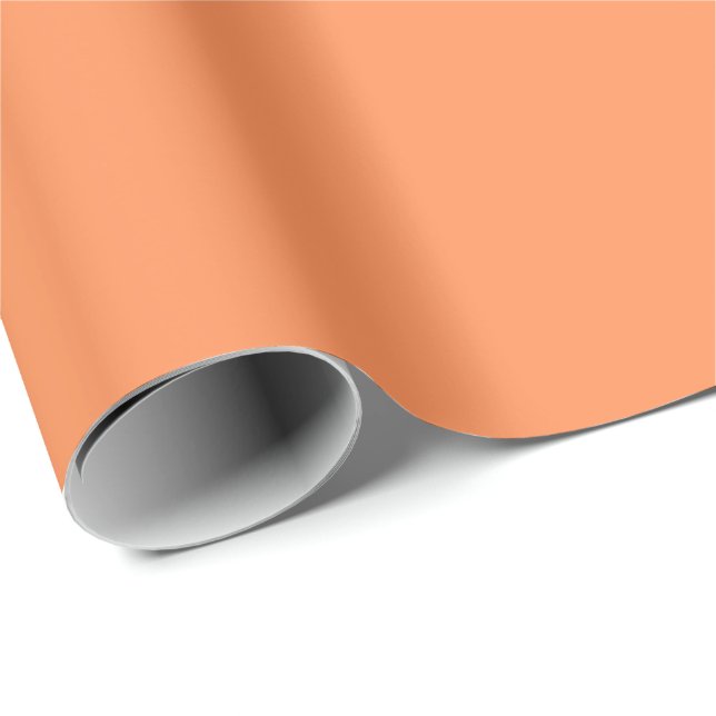 Blassorange passend zu unseren orangen Sets Geschenkpapier (Rolleneckpunkt)