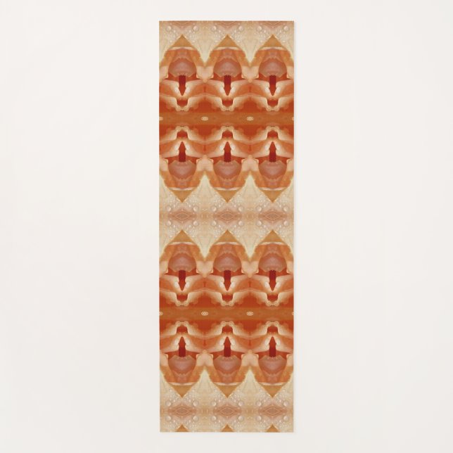 Blasspeachy Ikat 3 Yogamatte (Vorderseite)