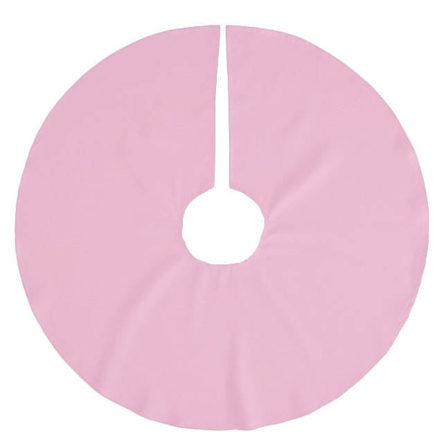Blasspink Polyester Weihnachtsbaumdecke (Vorderseite)