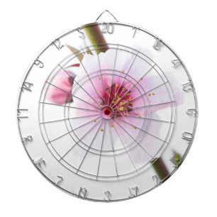 Blassrosa Blume Dartscheibe