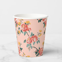 Blassrosa Chinoiserie-Blumenmuster