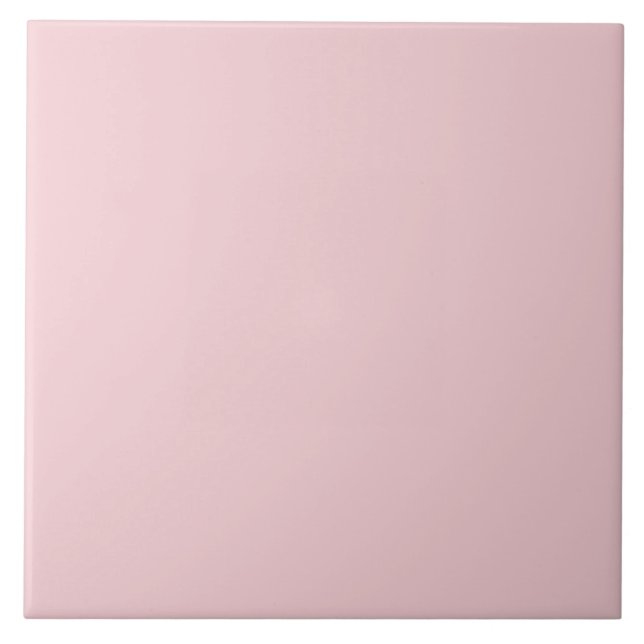 Blassrosa Keramik Tile. Fliese (Vorderseite)