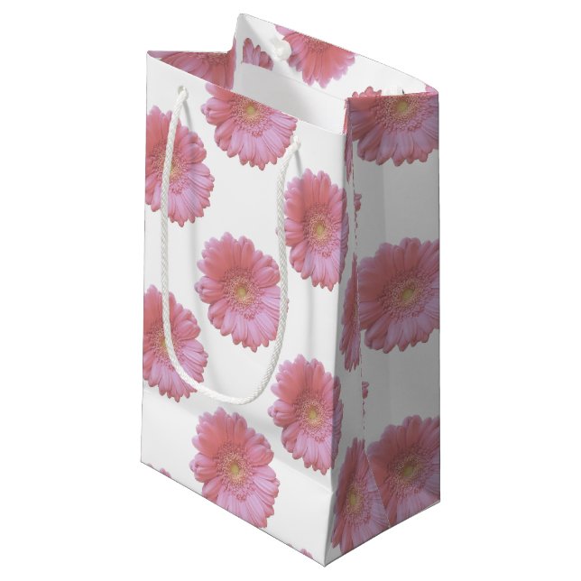 Blassrosa Kleine Geschenktüte (Vorderseite Schrägansicht)