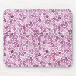 Blassrosa Koblenz Muster Terrazo Muster Mousepad