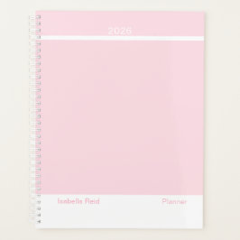 Blassrosa Minimalist Planer
