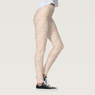 Blassrosa Soft Mint Gold Luxus-Trend-Kollektion Leggings