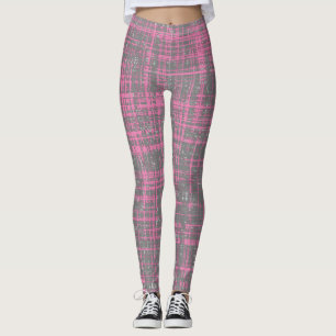 Blassrosa Streifen Leggings