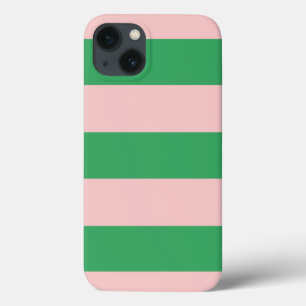 Blassrosa und grüne Streifen Case-Mate iPhone Hülle