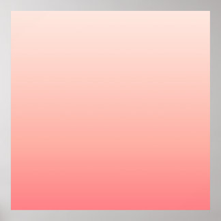 Blassrosa und pfirsichfarbener Verlauf Poster