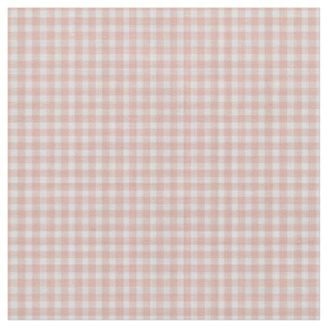 Blassrosa und weiß kariertes Gingham-Karo Stoff (Nahaufnahme)