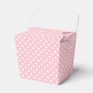 Blassrosa und Weiße Punkte Geschenkbox Geschenkschachtel