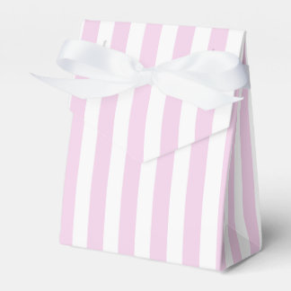 Blassrosa und weiße Streifen aus Süßigkeiten Geschenkschachtel