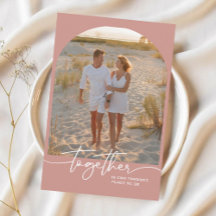 Blassrosa Zusammen Typografie Paar Valentinstag