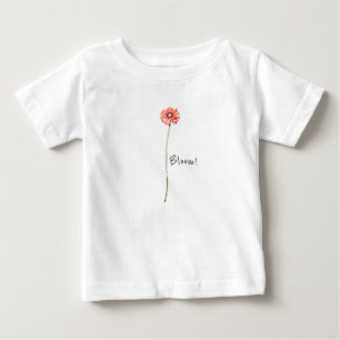 Blassrote Gerbera Blume Bloom! Kleinkind Hoodie Baby T-shirt