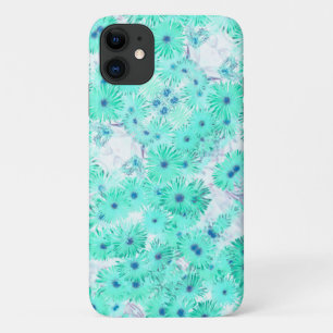 Blasstürkise Pastel Wild Blume iPhone 11 Fall Case-Mate iPhone Hülle