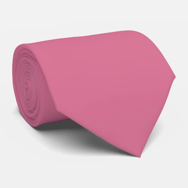 Blaßviolettrote Farbe einfarbig Krawatte (Gerollt)