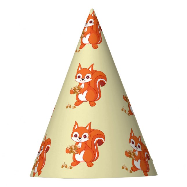 Bläst das hilfreiche Eichhörnchen Partyhütchen (Vorderseite)