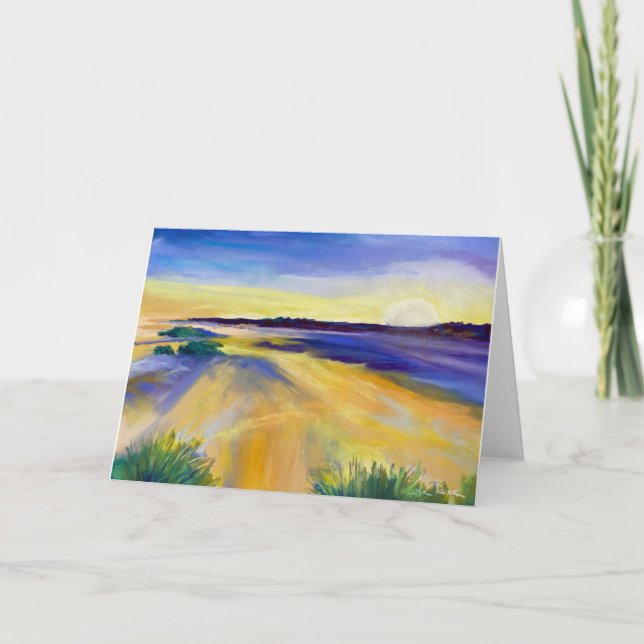 Blast der Sonnenstrahlen - leere Note Card Dankeskarte (Vorderseite)