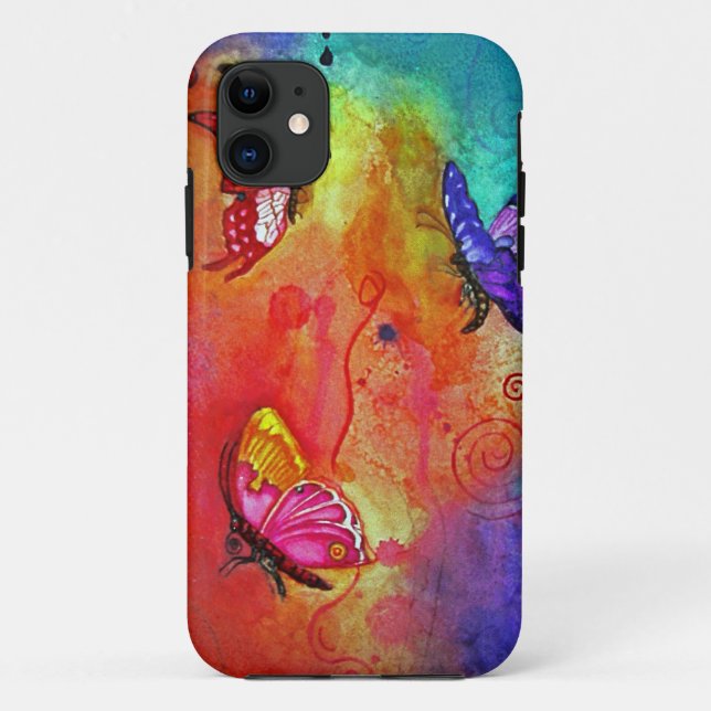 Blast Handy-Abdeckung für Schmetterlingsfarbe Case-Mate iPhone Hülle (Rückseite)