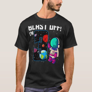 Blast Off Ich bin 3 Geburtstag Astronaut 3. Space T-Shirt