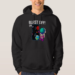 Blast Off Ich bin 8 Geburtstag Astronaut 8. Space Hoodie