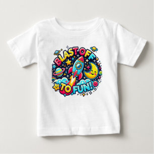 "Blast Off to Fun T-Shirt" Baby T-shirt