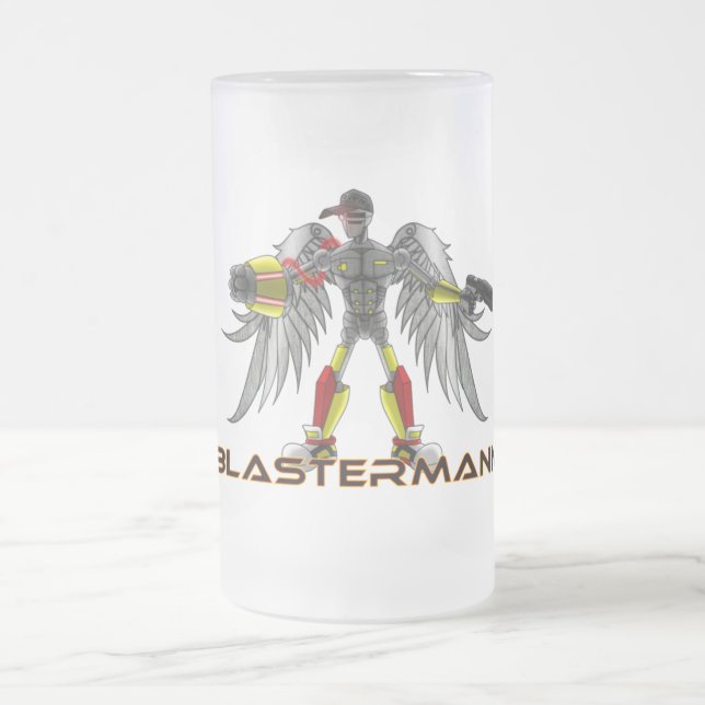 Blastermann Liter-Glas Mattglas Bierglas (Mittel)