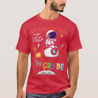 Blasting Off Into 11th Grade Day Back To School Ro T-Shirt