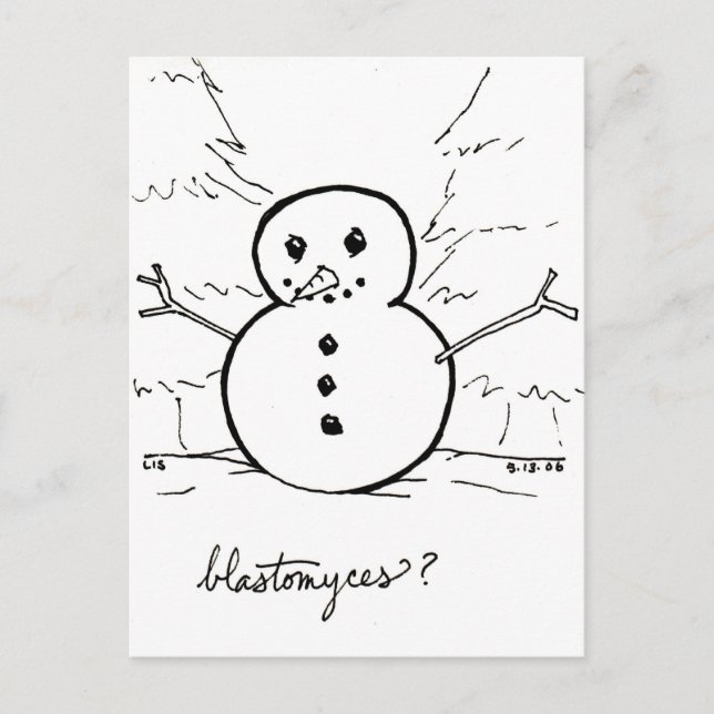 Blastomyces Postkarte (Vorderseite)