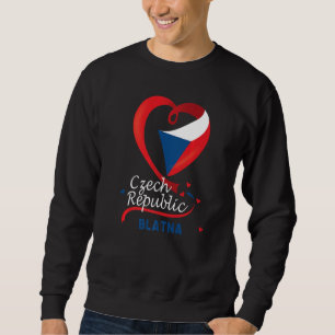 Blatna Tschechische Republik Herzenflagge Sweatshirt