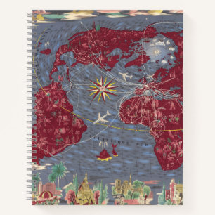 Blatt 1-8: Air France Notizbuch