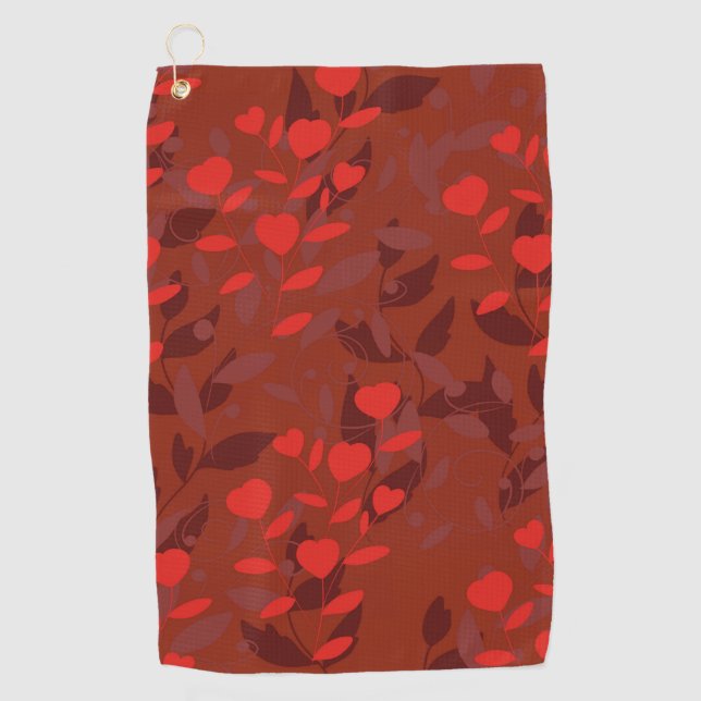 Blatt Golfhandtuch (Vorderseite)