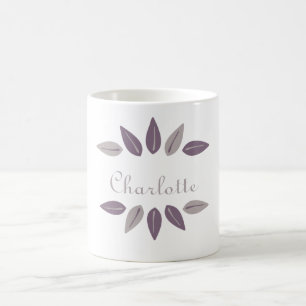 Blatt-Kranz-Monogramm Tasse