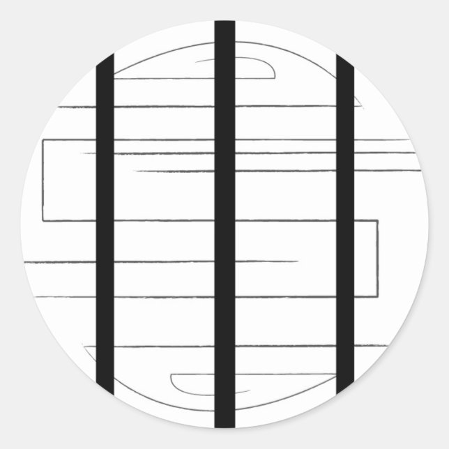 Blatt Labyrinth-Aufkleber Runder Aufkleber (Vorderseite)