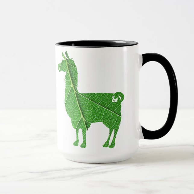 Blatt-Lama-Tasse Tasse (Rechts)