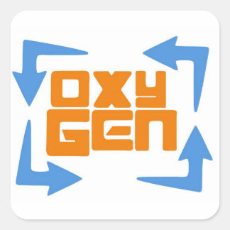 Blatt mit 20 Aufklebern Quadratischer Aufkleber