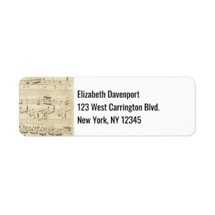 Blatt Musik auf Parchment Handschrift in Tinte