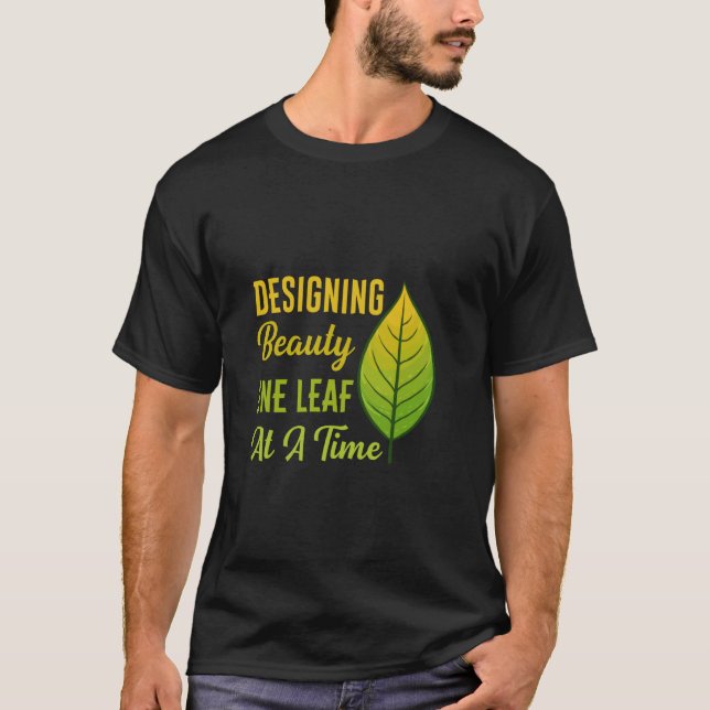 Blatt Rasen Landschaftsgärtner Gärtner Landschafts T-Shirt (Vorderseite)