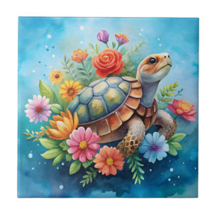 Blatt-Schildkröte Fliese