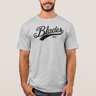 Blatt-Schwarz-etwas beunruhigter Druck T-Shirt