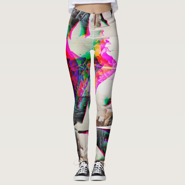 Blatt stieg auf leggings (Vorderseite)