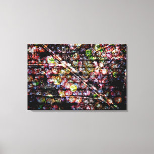 Blatt und Trauben in Acryl Leinwanddruck