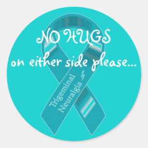 Blatt von 20 keinen der Umarmungen Aufklebern auf Runder Aufkleber