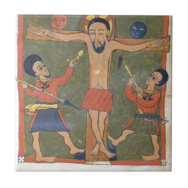 Blatt von Evangelien Gunda Gunde Fliese (Vorderseite)