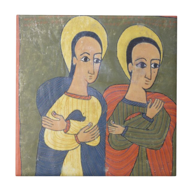 Blatt von Evangelien Gunda Gunde Fliese (Vorderseite)