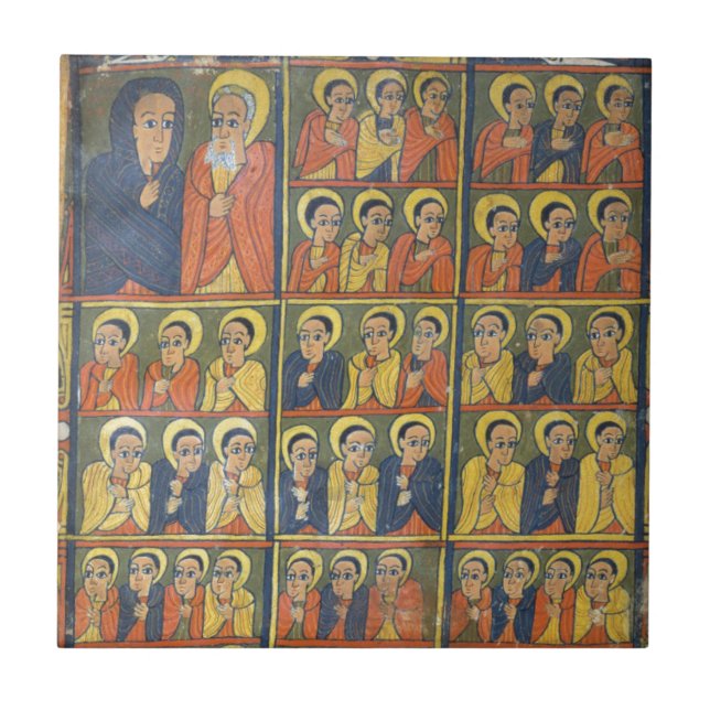 Blatt von Evangelien Gunda Gunde Fliese (Vorderseite)